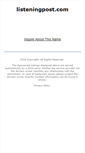 Mobile Screenshot of listeningpost.com